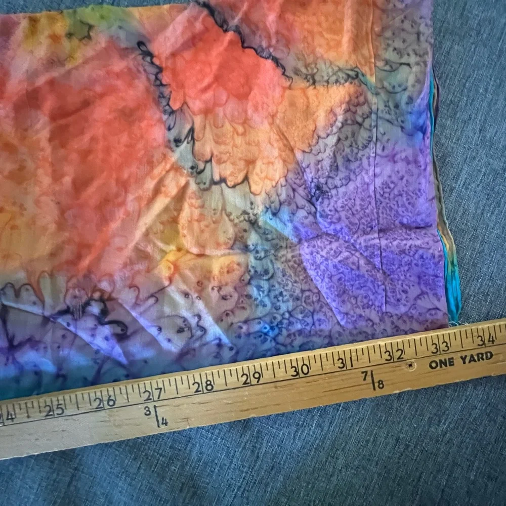 Scarf Tie-Dye Vibrant & Multicolor Lightweight